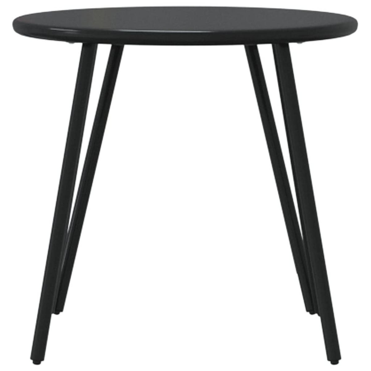 GARTENTISCH Tischwald 46/42/50 cm - Schwarz, Naturmaterialien (50/46/42cm) - ZMH