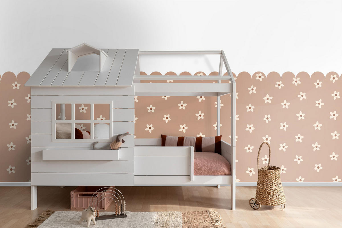 FOTOTAPETE Gänseblümchen 2.5 x 2.79 m - Terracotta, Papier (250/279cm) - ESTAhome