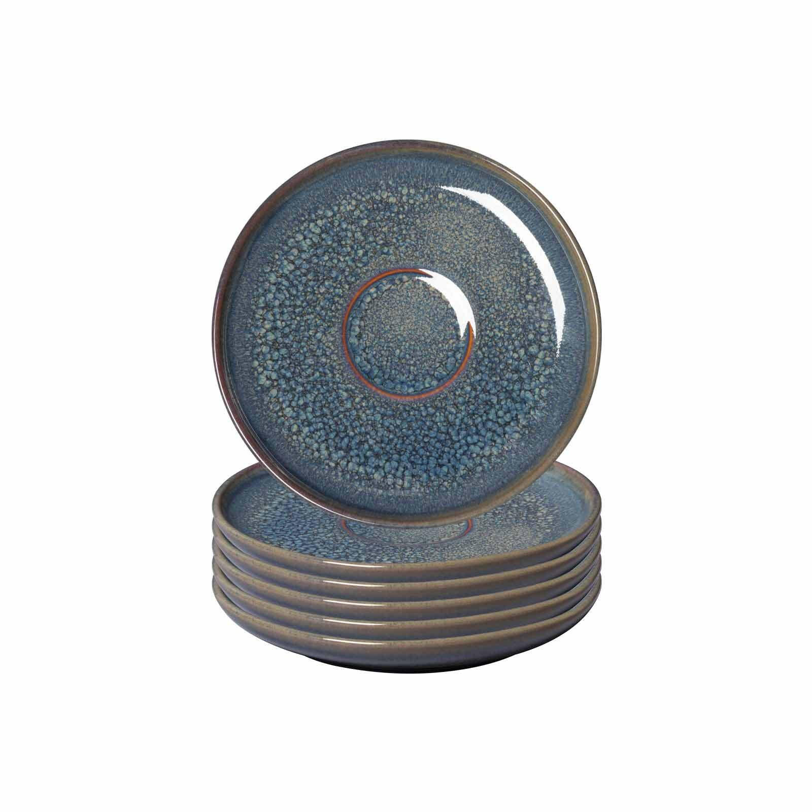ESPRESSOUNTERTASSEN Crafted Breeze blau-grau ø 11,8 cm 6er Set - Blaugrau, Keramik (11.8cm) - like.Villeroy & Boch