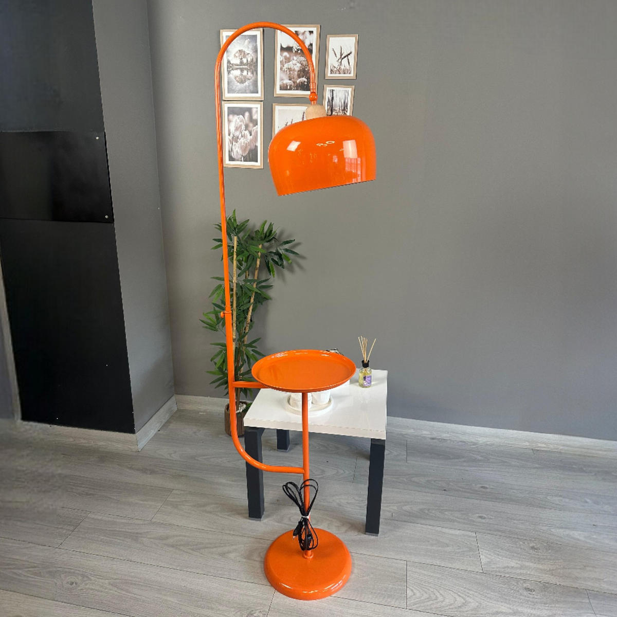 STEHLEUCHTE Cember 170 Cm - Orange, Metall (37/37/170cm) - Bamyum