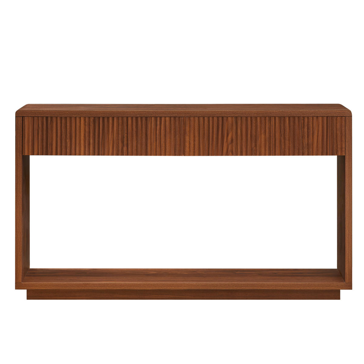 KONSOLENTISCH DE-37301 150 cm breit mit 2 Schubladen Nussbaum - Walnussfarben, Holzwerkstoff (150/35/85cm) - ComfortXL