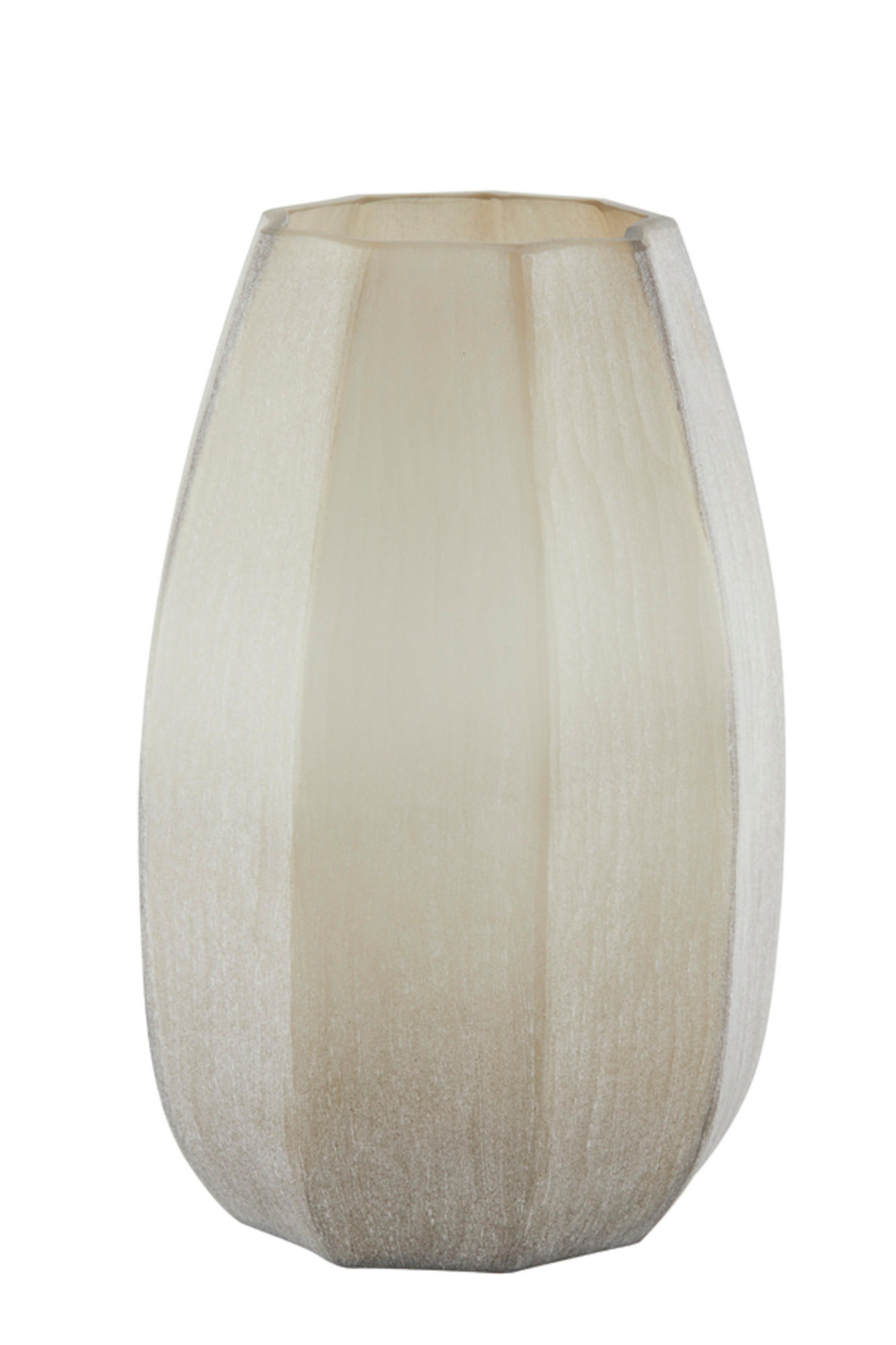 VASE Bradley Braun Ø23/38 cm - Braun, Glas (23/38cm) - Light & Living