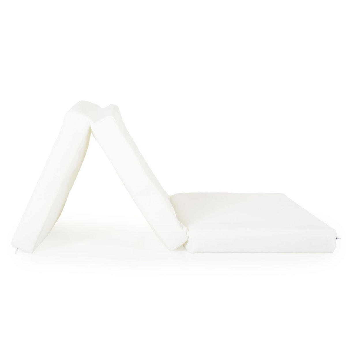 KLAPPMATRATZE Snooze 120 x 60 x 6 cm weiß 2 120 x 60 x 6 cm, Bezug waschbar - Weiß, Textil - Moni