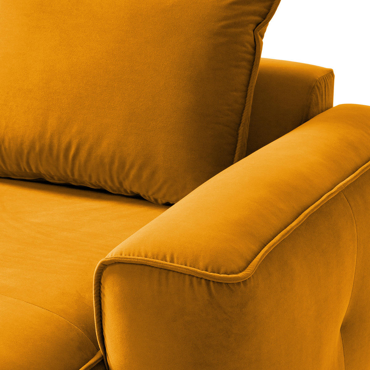 MODULLONGCHAIR - Orange, Holz/Textil (170/82/105cm) - home24
