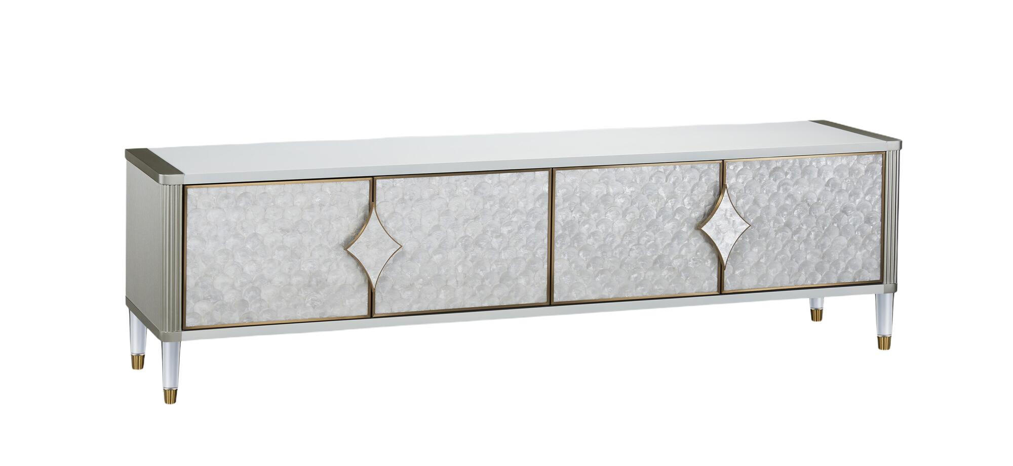 Furnlux Tv-Lowboard Weiß 200x55x40 cm