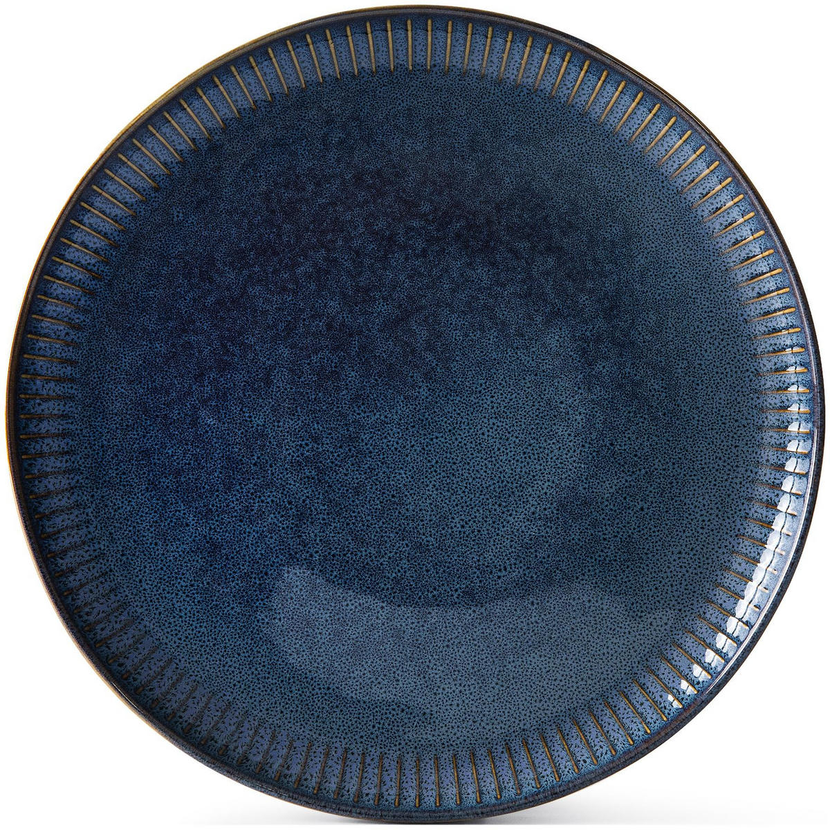 SPEISETELLER AD STRIPES, 6-tlg - Dunkelblau, Keramik (26cm) - KONSIMO®