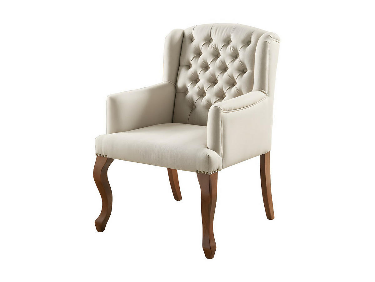 SESSEL mit gerader Rückenlehne - 1 -Sitzer - Leinen - beige - PARUNA - Beige, Textil (65/96/70cm) - Vente-Unique