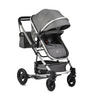 KINDERWAGEN Gigi dunkelgrau Sportsitz Wickeltasche Getränkehalter - Dunkelgrau/Grau, Metall (94/63/103cm) - Moni