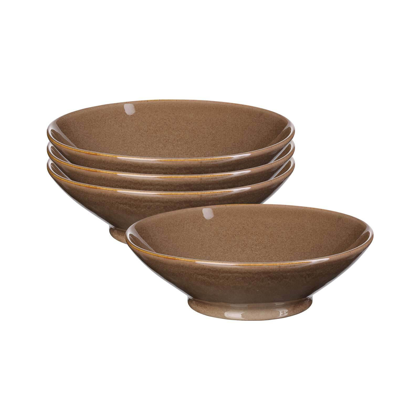SERVIERSCHALEN Sahara Dunkelbraun ø 20,5 cm 4er Set - Dunkelbraun, Keramik (20.5/6/20.5cm) - Ritzenhoff Breker