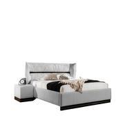 POLSTERBETT Hamilton Magic Velvet Set.4 - Hellgrau, Holzwerkstoff/Textil (120/200cm) - Fun Möbel