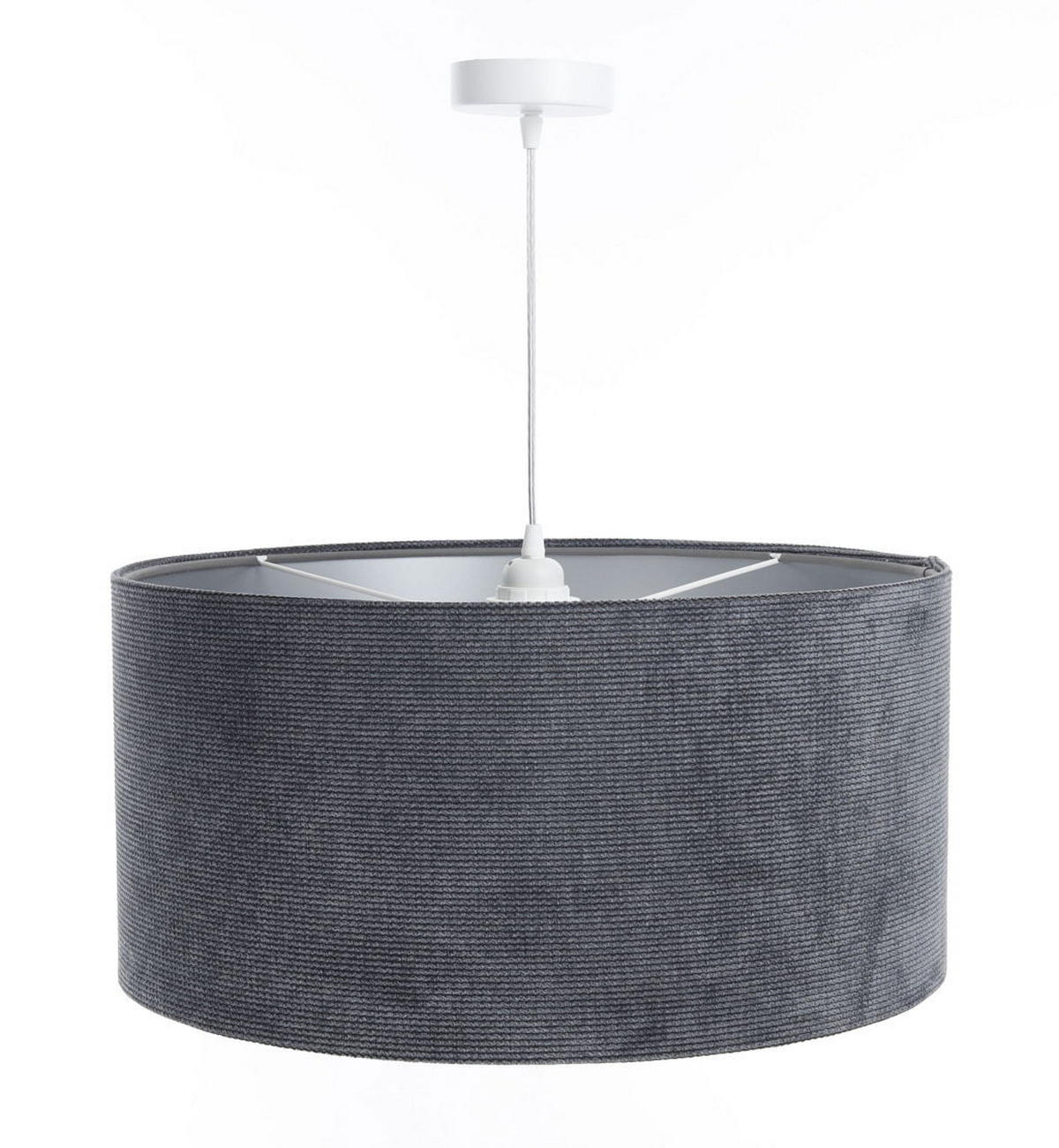 HÄNGELEUCHTE Grau 60/30 cm - Silberfarben/Grau, Kunststoff (60/0.8/30cm) - ONZENO