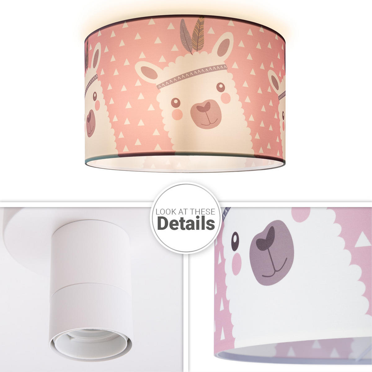 DECKENLEUCHTE Hugo Cl Ela 214 - Weiß, Metall (45.5/45.5/29.5cm) - Paco Home