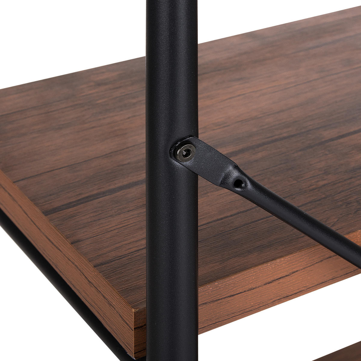 REGAL 4 Fächer Brisbane - Dunkelbraun, Holzwerkstoff (80/160/36cm) - Beliani