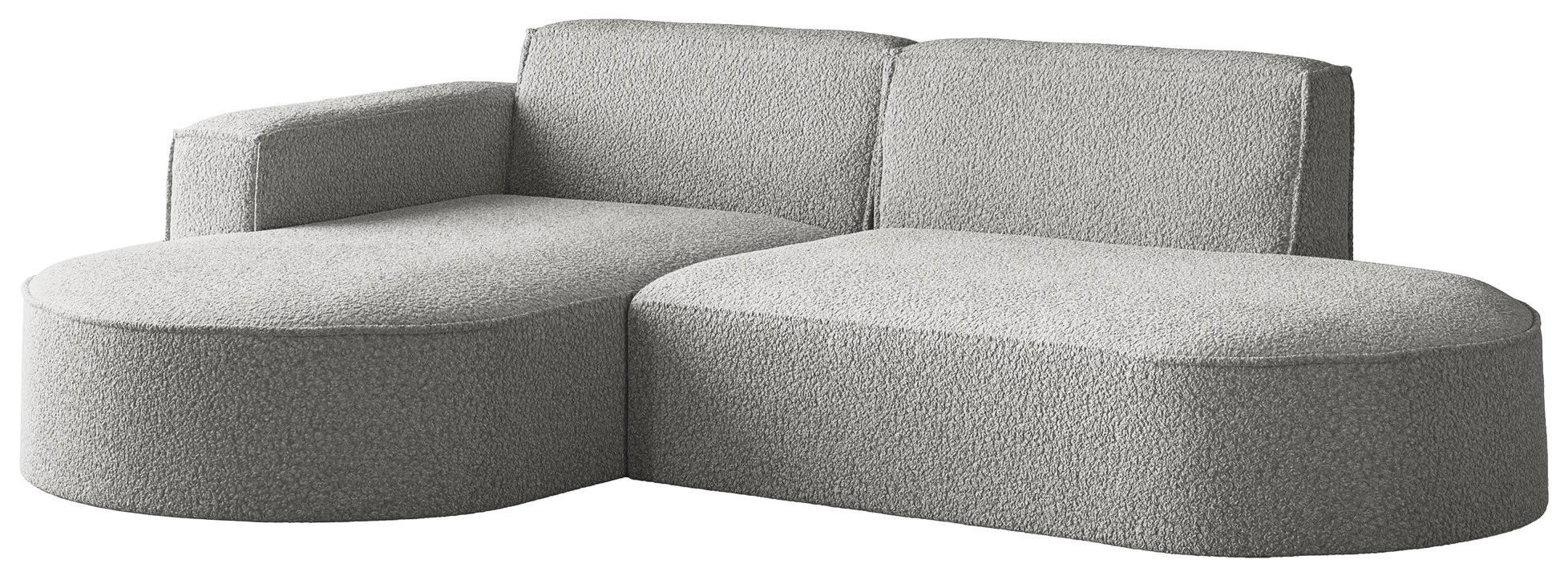 WFL Group Ecksofa Hellgrau 241x168 cm