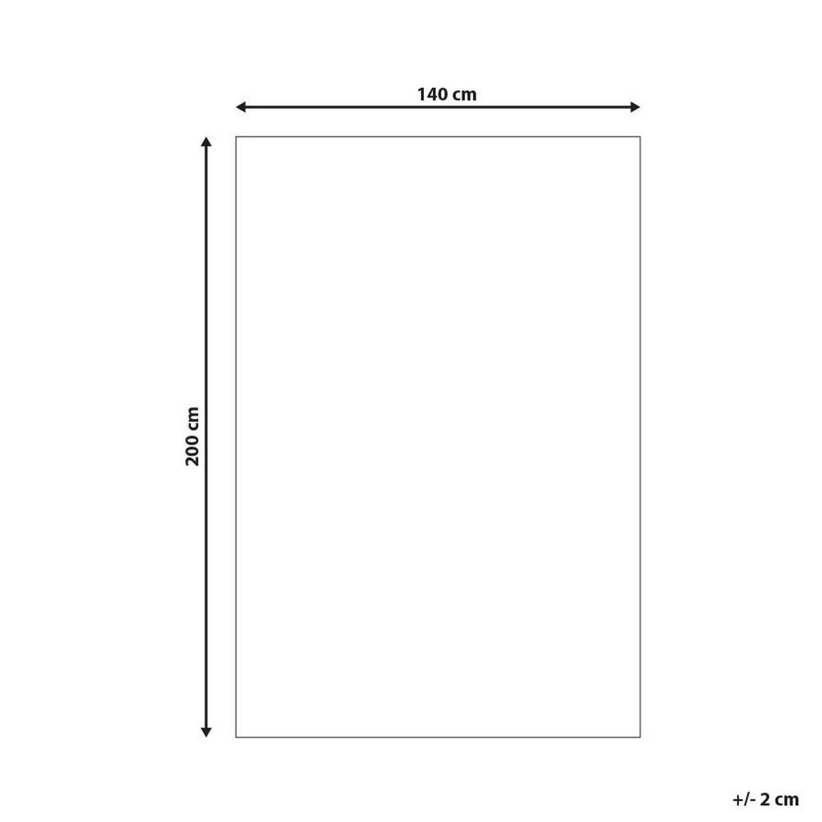 KURZFLOR-TEPPICH Herekli 200/140 cm - Braun, Fell (140/200cm) - Beliani