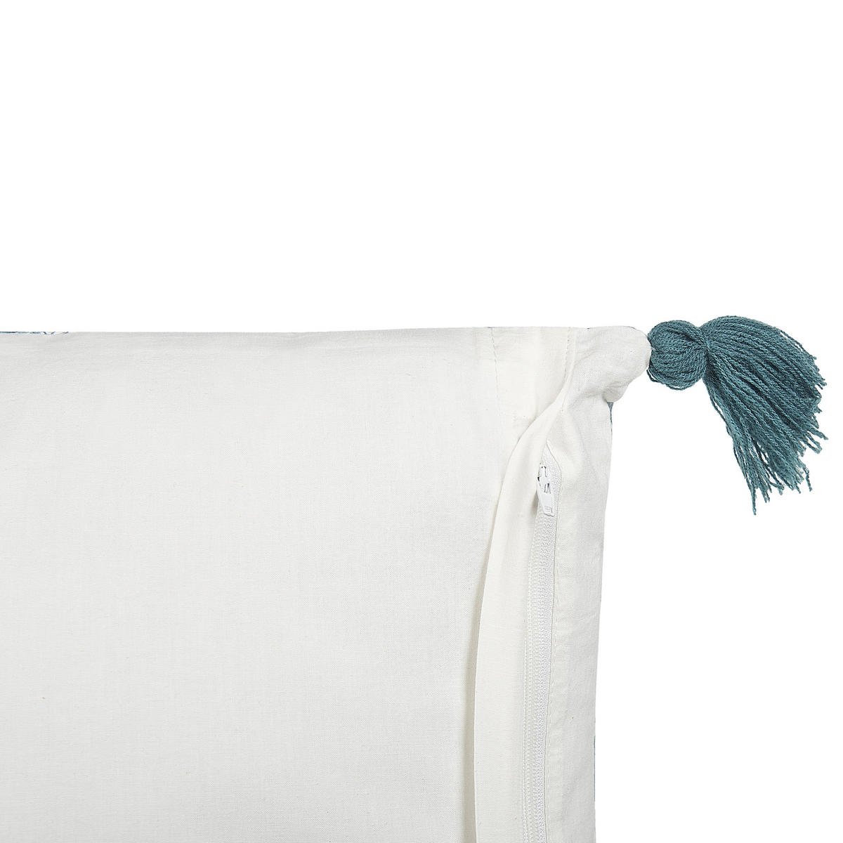 DEKOKISSEN 2er-Set Weiß 45/45 cm Cornus - Weiß, Naturmaterialien/Textil (45/45cm) - Beliani