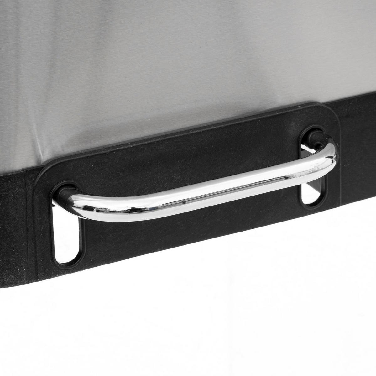 2-KAMMER-MÜLLEIMER Edelstahl Ariane 30 l 48,8/39,5/67 cm - Grau, Metall (39.5/67/48.8cm) - 5five Simply Smart