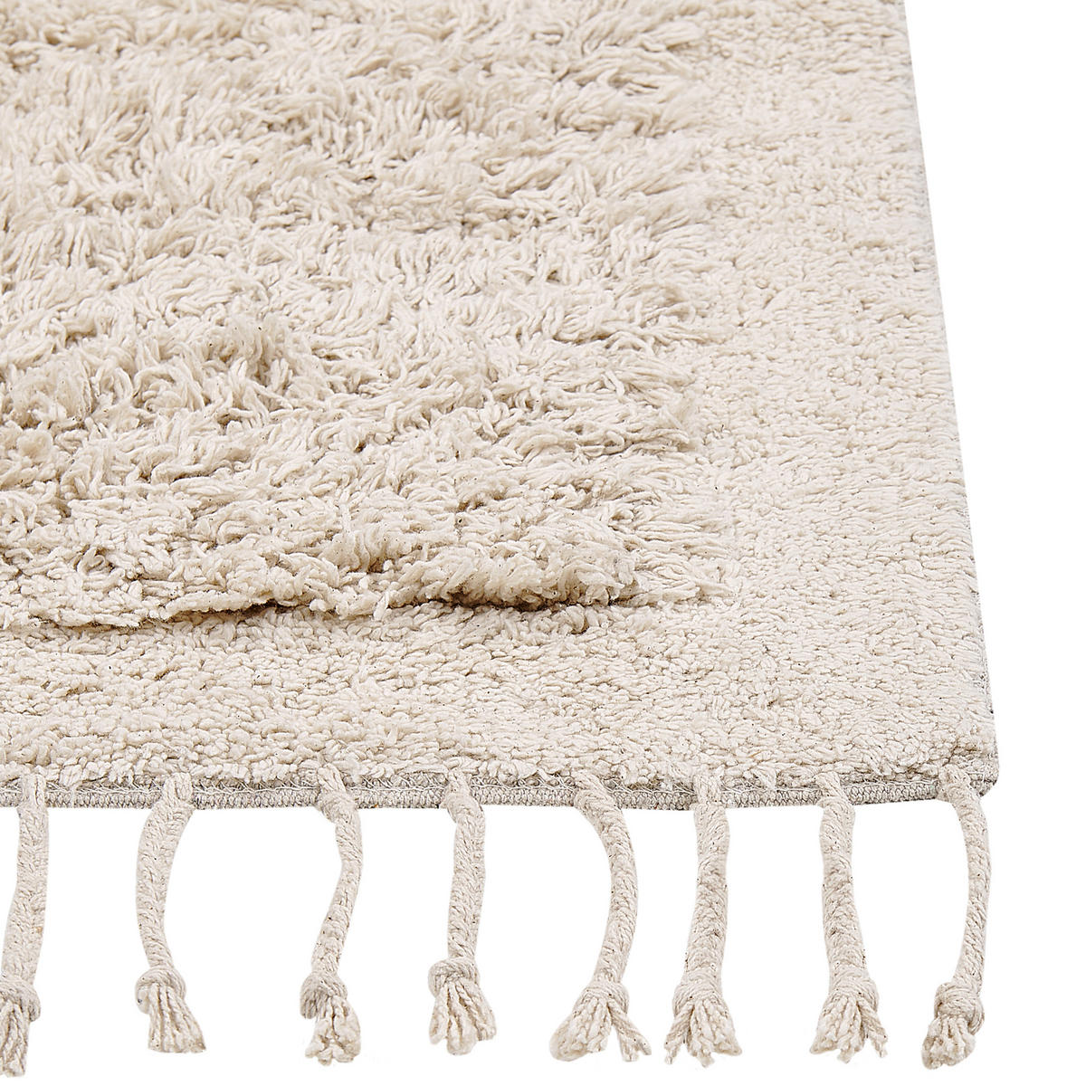 SHAGGY-TEPPICH Bitlis 200/140 cm - Beige, Textil (140/200cm) - Beliani