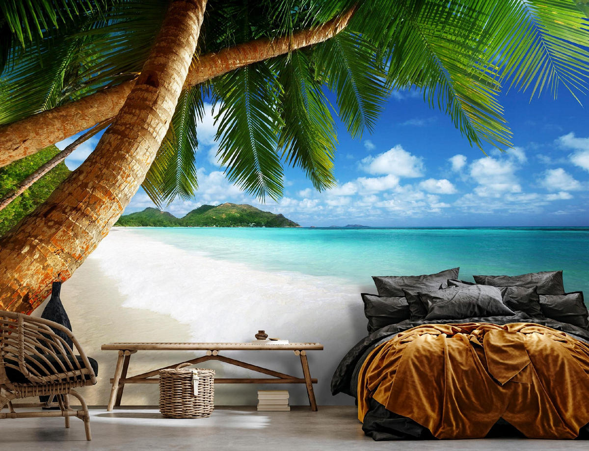 FOTOTAPETE Strand Meer 250x175 - Multicolor, Papier (250/175cm) - Wallarena