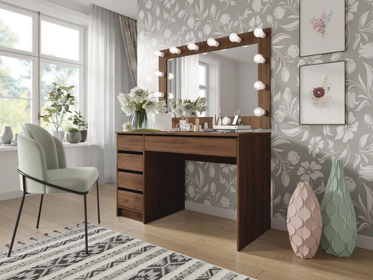 SCHREIBTISCH Ada - Nussbaumfarben, Holzwerkstoff (55/120/76cm) - MIRJAN24