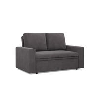 SOFA 2-SITZER MIT SCHLAFFUNKTION NEO, Cord - Dunkelgrau - Grau, Textil (148/90/87cm) - Mebligo