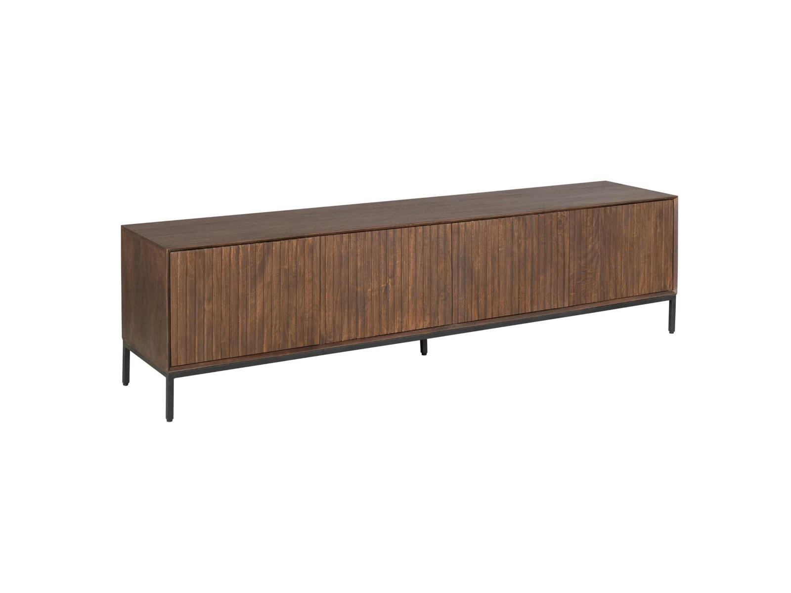 LOWBOARD Dimora Mangoholz 210 cm / 45 cm Braun - Braun, Holz (210/55/45cm) - Villa Möbel