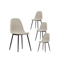 ESSZIMMERSTUHL Ellis Beige 45 cm x 86 cm 4er-Set - Beige, Textil (45/86/52cm) - Klast Home