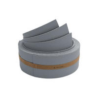 SICHTSCHUTZSTREIFEN Premium Akzentstreifen Set Drittel Fenstergrau 2,55m - Hellgrau, Kunststoff (255/6.3cm) - ZAUN|ZU