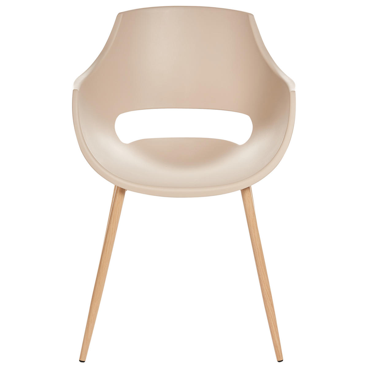 ESSZIMMERSTUHL 4er-Set Beige Millers - Beige, Kunststoff (55/82/60cm) - Beliani