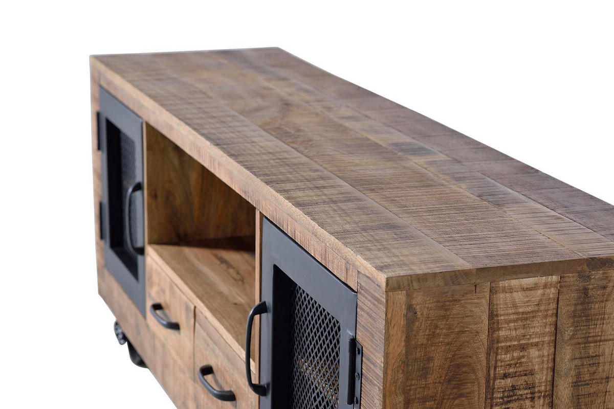 TV-SCHRANK aus Mangoholz - Braun, Holz (150/60/38cm) - Giner y Colomer