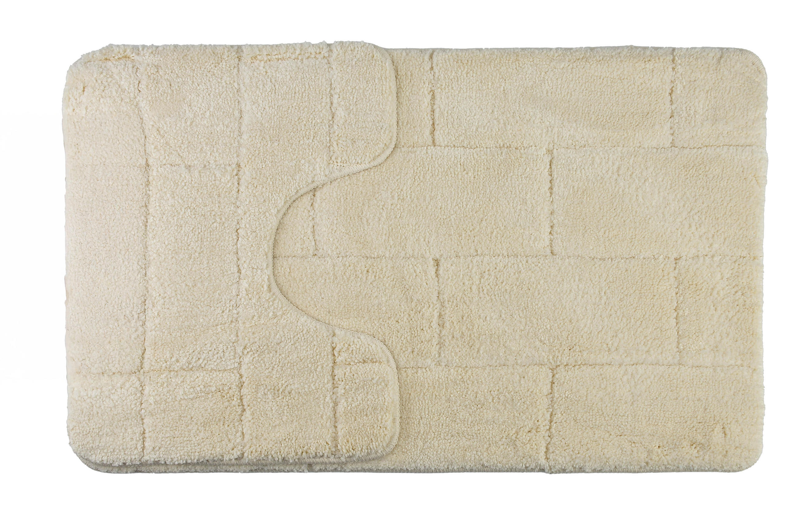 BADTEPPICH Zac Beige 80/50/2 cm Textilien - Beige, Textil (50/80cm) - Mondex