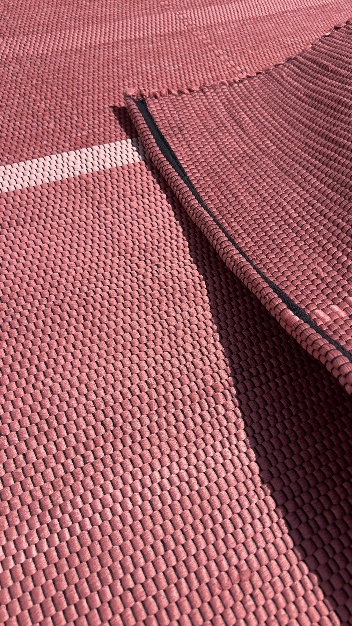 TEPPICH aus recycelten Fasern handgewebt rosa - Pink, Naturmaterialien (160/230cm) - AFK Living