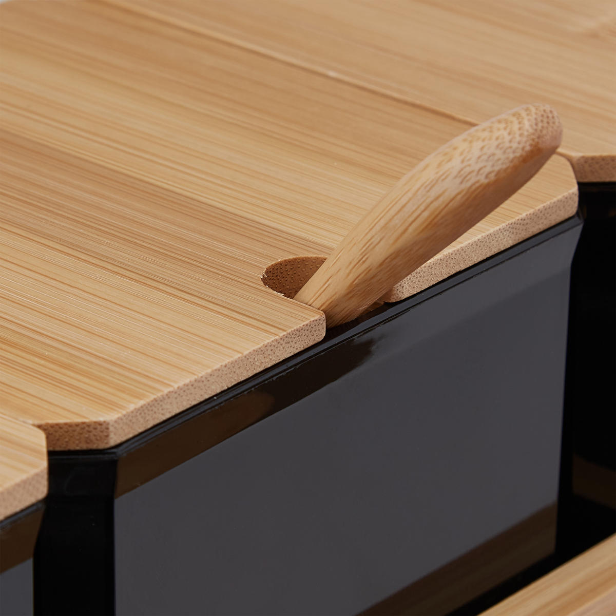 GEWÜRZBEHÄLTER-SET - Multicolor, Holz/Kunststoff (30/11/13cm) - Relaxdays