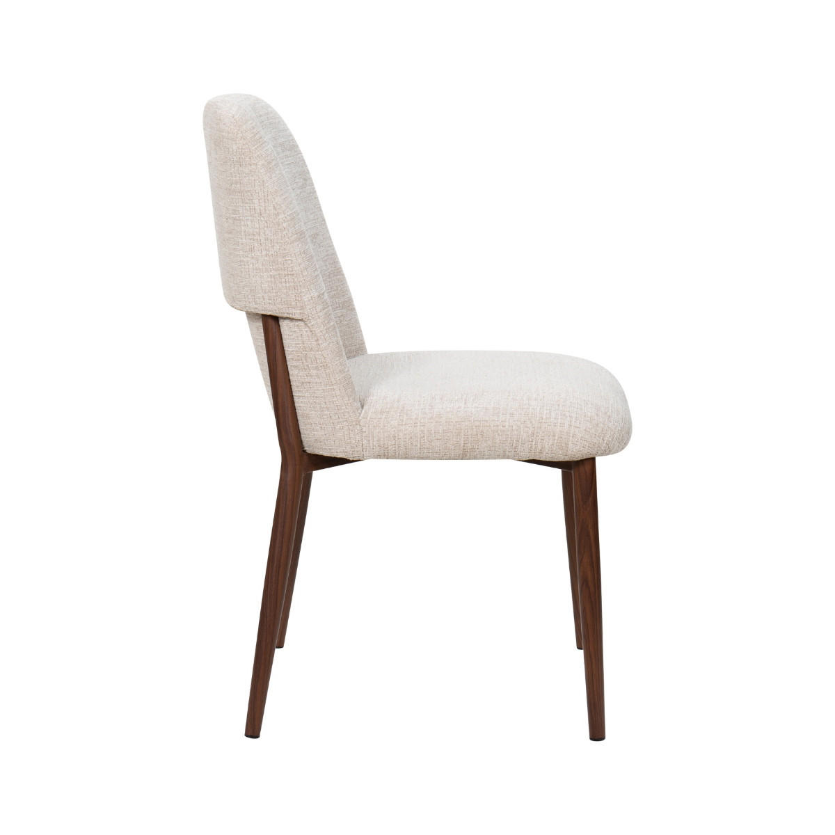 ESSZIMMERSTUHL 2er Set aus Stoff, beige - Beige, Textil (49/86/61cm) - Giga Meubel