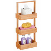 BADREGAL - Hellbraun, Holz/Holzwerkstoff (26/70/17cm) - Relaxdays