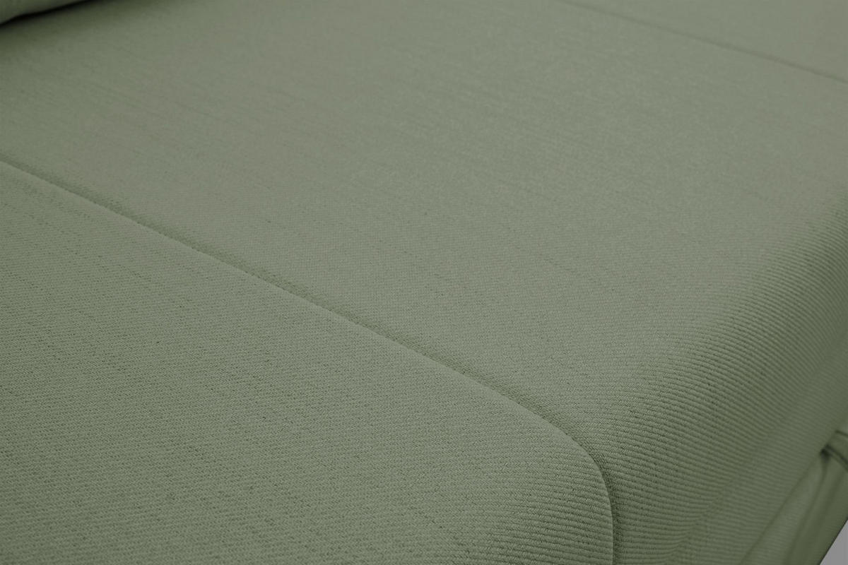 SCHLAFSOFA Diego salbeigrün - Schwarz/Hellgrün, Kunststoff/Textil (221/90/91cm) - Selsey