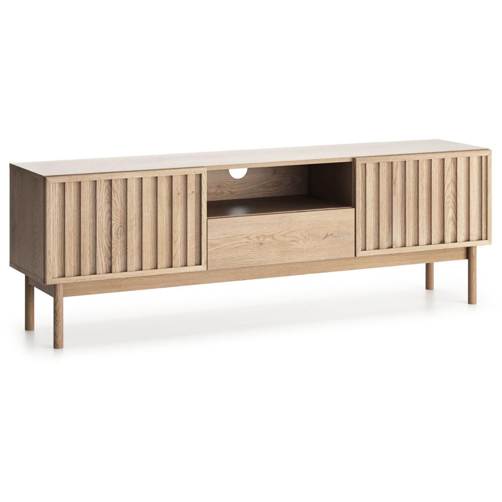 LOWBOARD Sapporo mit 2 Türen und Schublade, 160 cm - Eichefarben, Holzwerkstoff (159/53/37cm) - Beautysofa