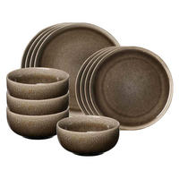 BASIC-SET Eda braun 12er Set - Braun, Keramik (1/1/1cm) - Ritzenhoff Breker