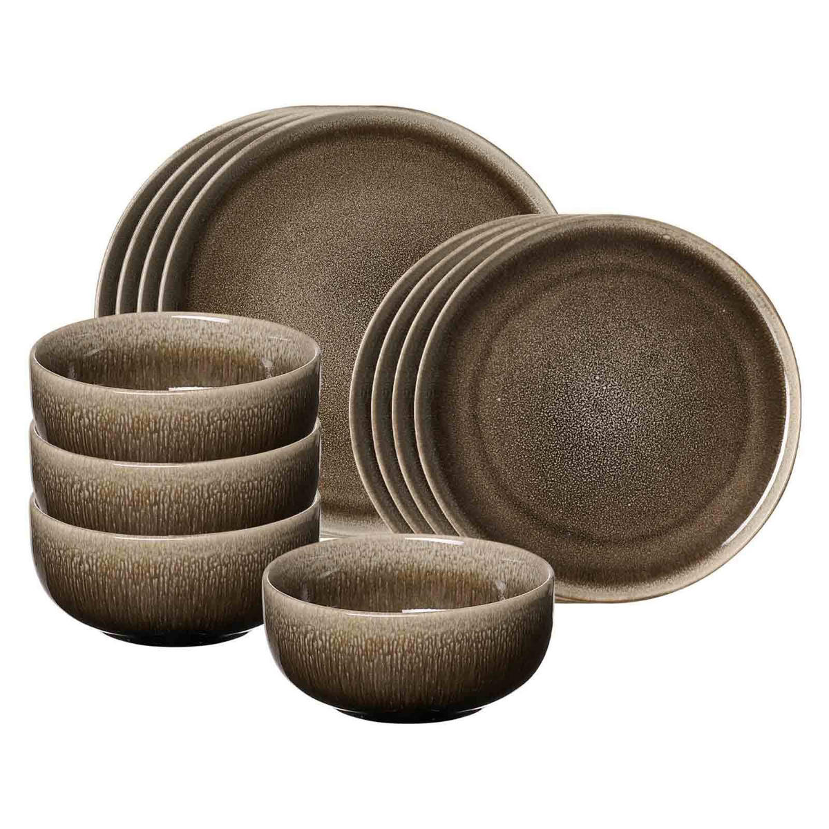 BASIC-SET Eda braun 12er Set - Braun, Keramik (1/1/1cm) - Ritzenhoff Breker