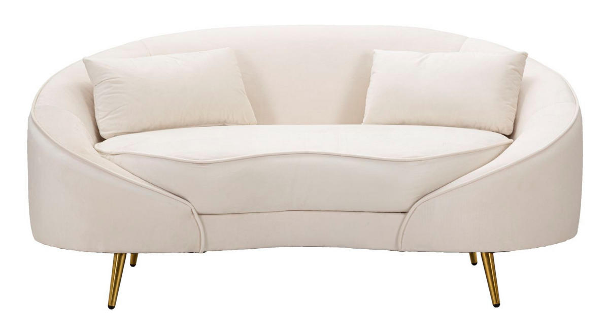 2-SITZER Sofa gepolstert Oslo - Weiß - Weiß, Holz/Kunststoff (148/68/84cm) - Pasmara