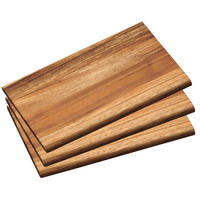 SERVIERBRETTER 3er-Set 23/15/3 cm - Braun, Holz (15/23cm) - Kesper