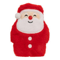 WÄRMEFLASCHE Weihnachtsmann 280 ml - Rot, Textil (4.5/21.5/17cm) - Atmosphera Createur d´interieur