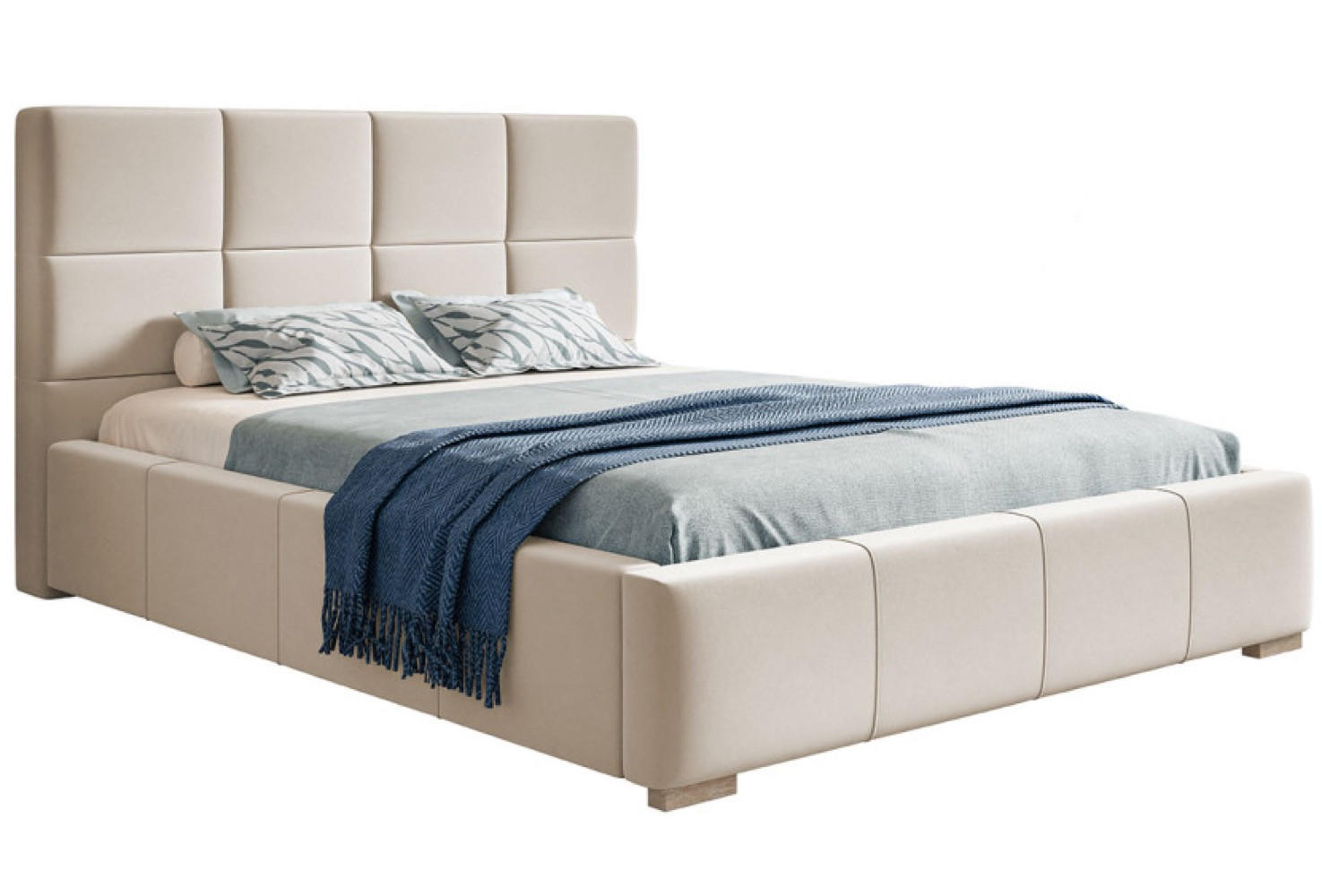 Sepro Meble Bett Schwarz, Beige 180x200 cm