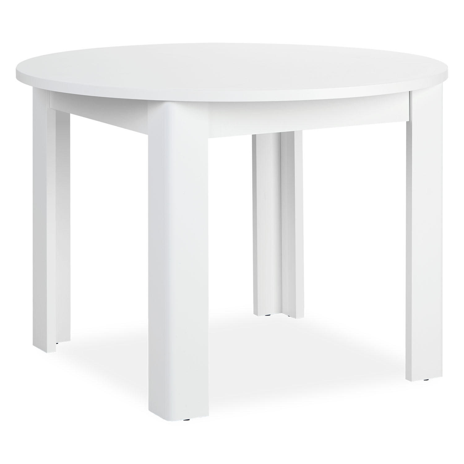 ESSTISCH rund 106/106/76 cm Weiß - Weiß, Holz (106/106/76cm) - Homestyle4u
