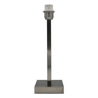 LAMPENFUSS PHILADELPHIA 13x13x38 cm, Metall, Silber - Silberfarben, Metall (13/13/38cm) - dasmöbelwerk