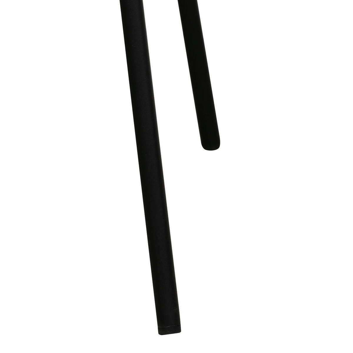 ARMLEHNSTUHL-SET 2 Stück in Teddystoff Schwarz - Schwarz, Textil/Metall (50/82/58cm) - Furnhouse