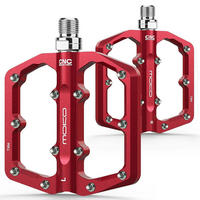 FAHRRADPEDALE CNC-Aluminium Rot 9/16 Zoll - Rot, Metall (9.8/1/12.5cm)
