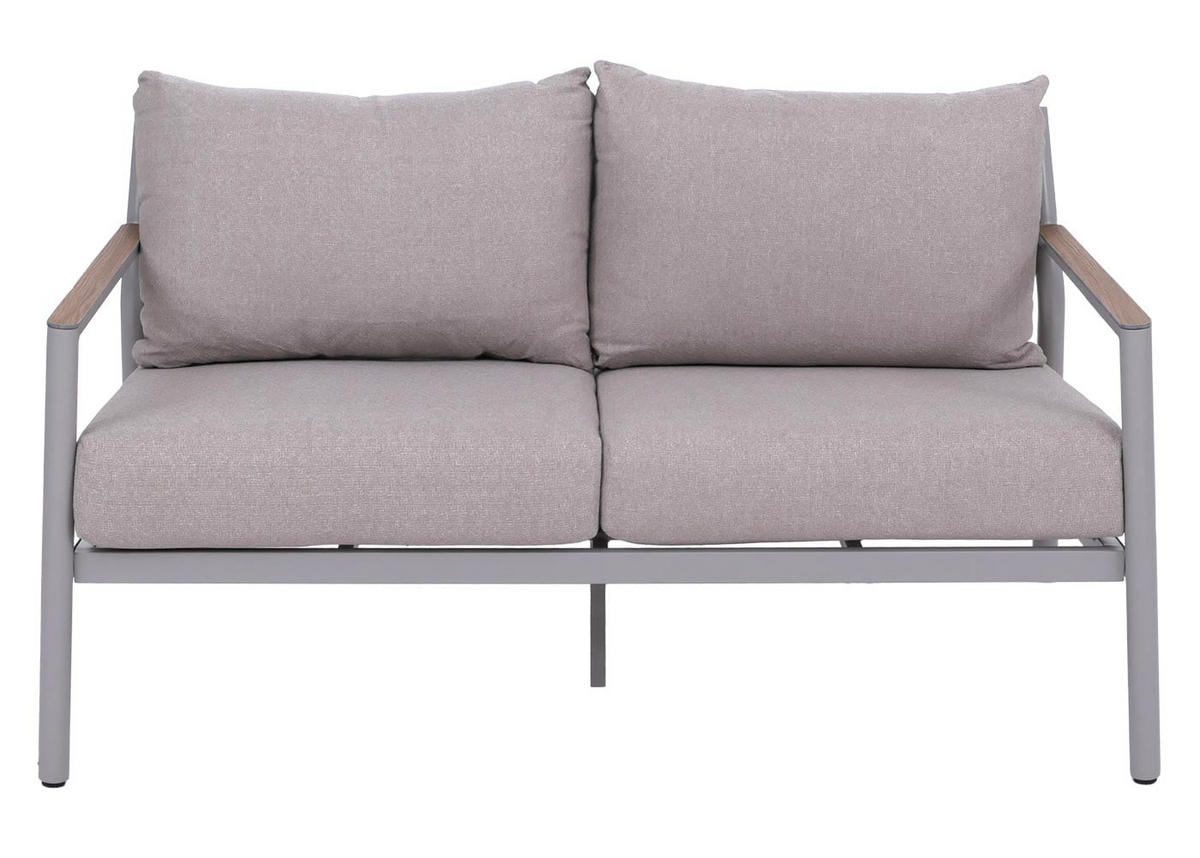 GARTENGARNITUR Lounge-Set Creme-Beige - Creme, Metall - PROREGAL