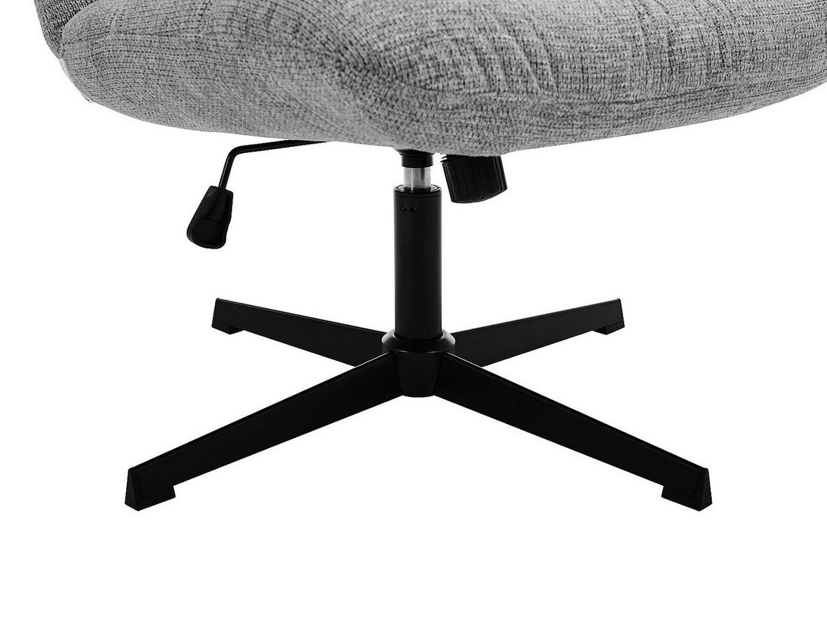 DREHSESSEL - melierter Stoff - Grau - SELENDO - Grau, Textil (68/104/77cm) - Vente-Unique