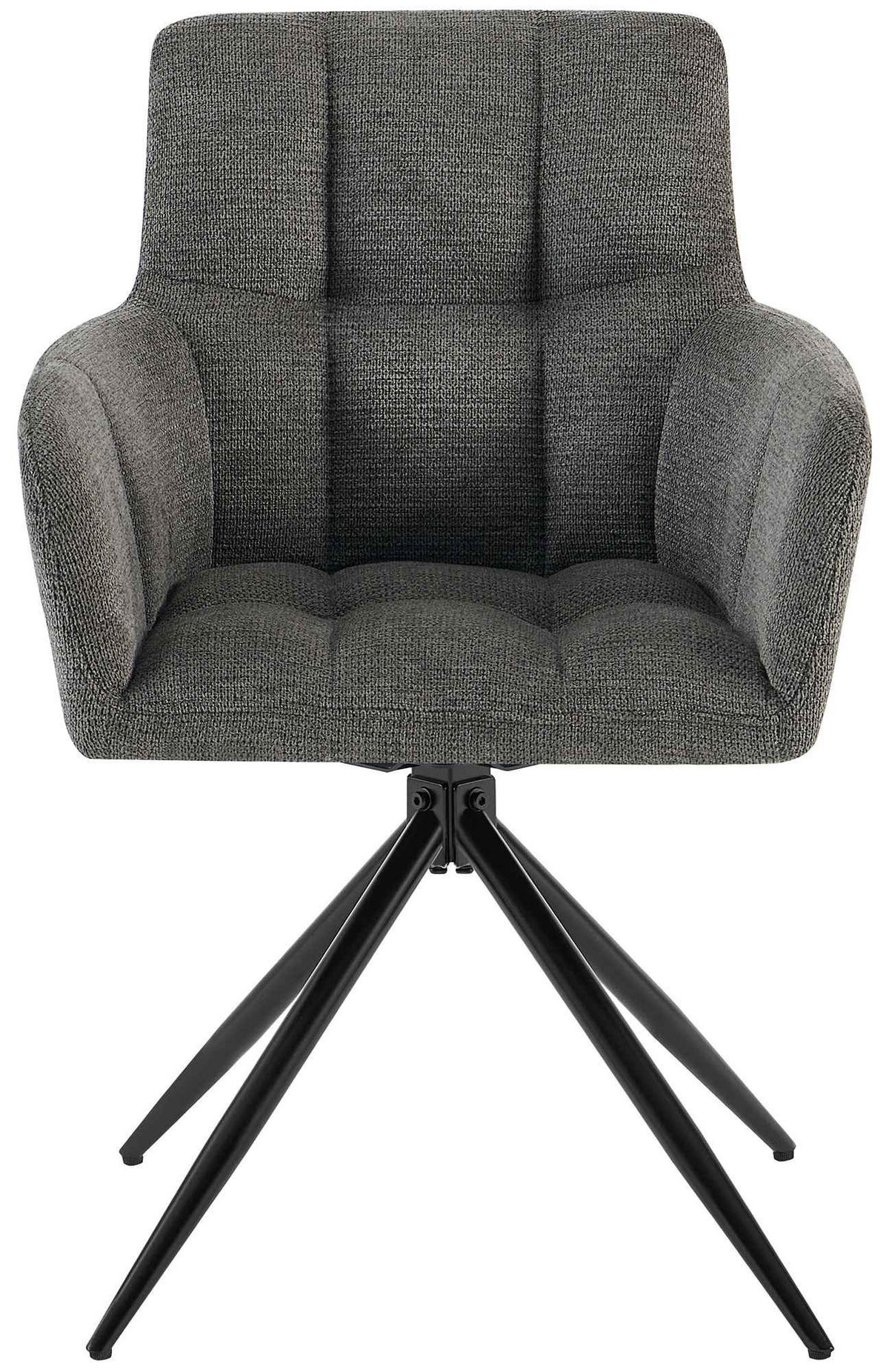 ESSZIMMERSTUHL Jonah 87x59x59 cm dunkelgrau - Dunkelgrau, Textil (59/87/59cm) - furnicato